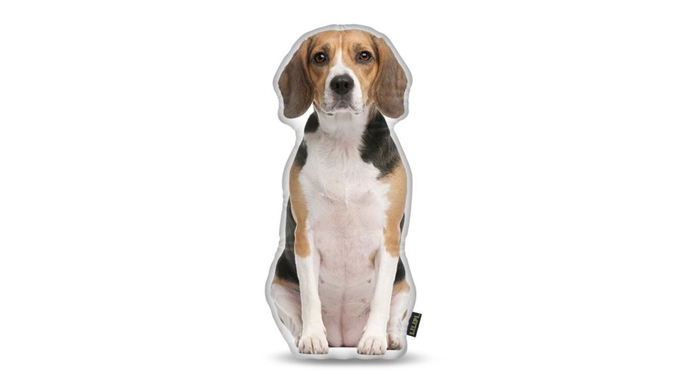 Lifelike Pillows Custom Dog Shaped Pillow, Beagle, 16 inch Tall/4 inch Thick, DOG2-SH-16