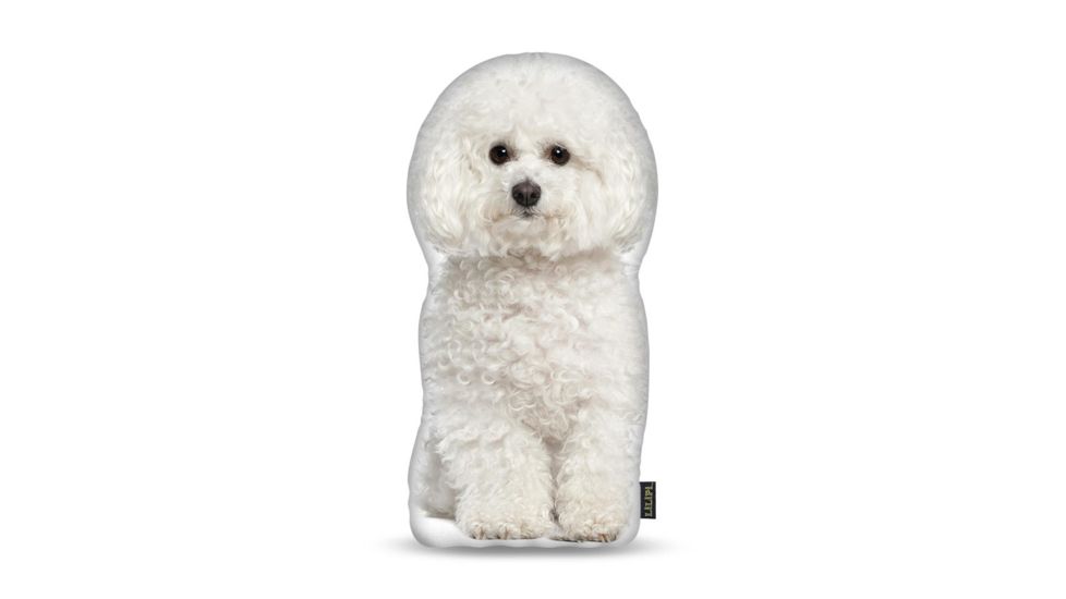 Lifelike Pillows Custom Dog Shaped Pillow, Bichon Frise, 16 inch Tall/4 inch Thick, DOG4-SH-16