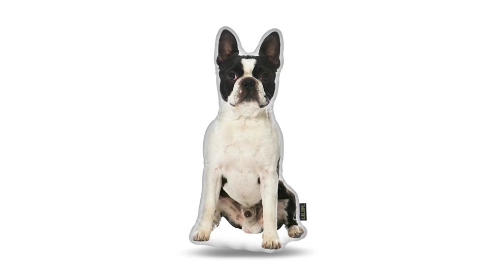 Lifelike Pillows Custom Dog Shaped Pillow, Boston Terrier, 16 inch Tall/4 inch Thick, DOG5-SH-16