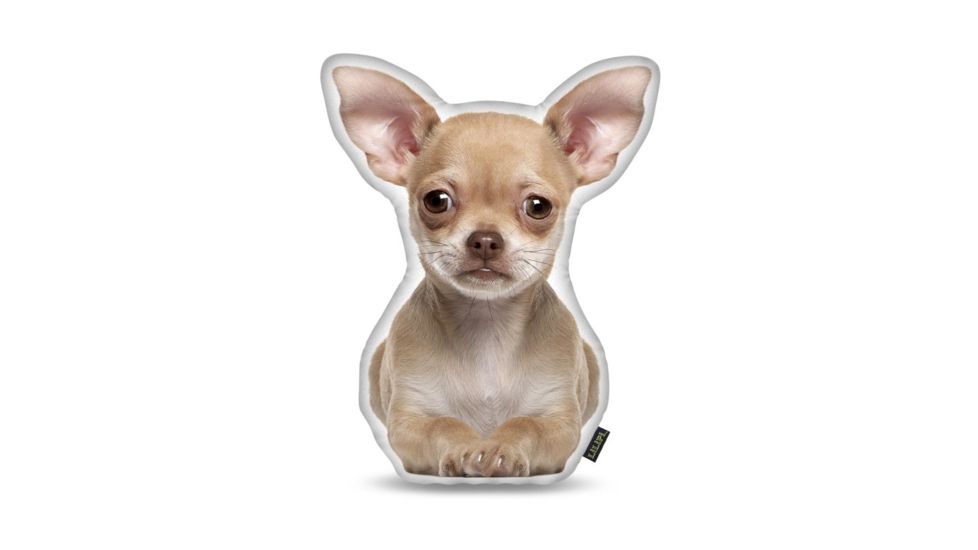 Lifelike Pillows Custom Dog Shaped Pillow, Chihuahua, Fawn, 16 inch Tall/4 inch Thick, DOG6-SH-16