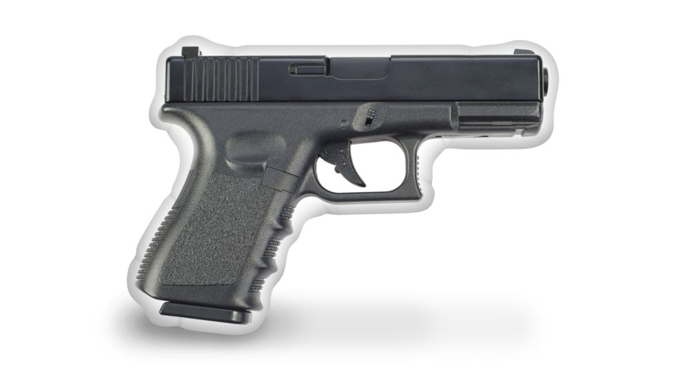 Lifelike Pillows Glock Handgun Pillow, 14x11x4, Multi, Medium, OPT01-GLOCK01-SH14