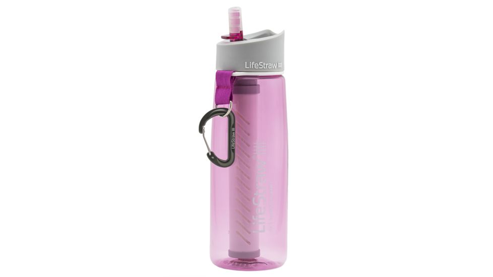LifeStraw Go 2-Stage Filtration Water Bottle-Pink