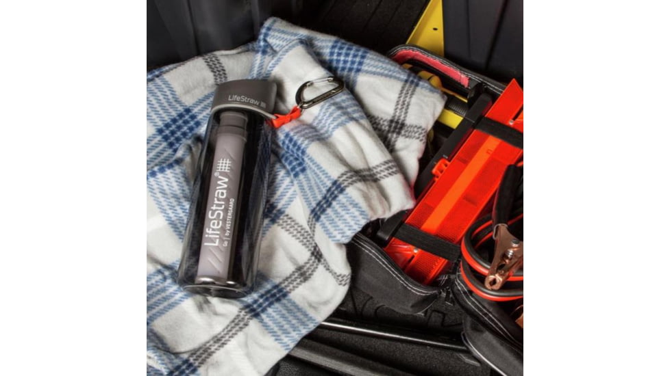 LifeStraw Go Water Bottle with Filter, 22oz, Coral, EN Pack, LSG201CR09