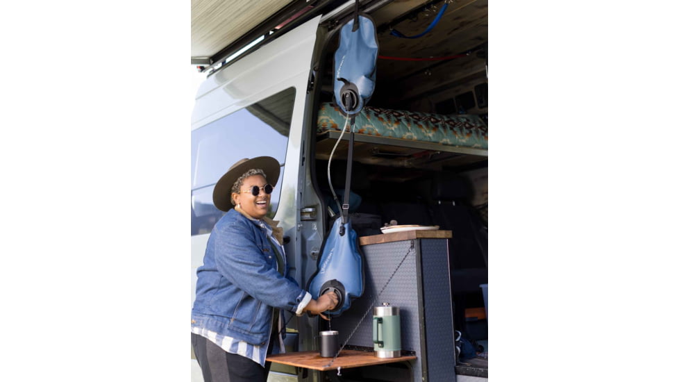 LifeStraw Large Capacity Gravity Water Filter System w/Safe Water Storage Bag, One Size, Dark MountIn Grey, 8 Liter, LSPS8LBAN1