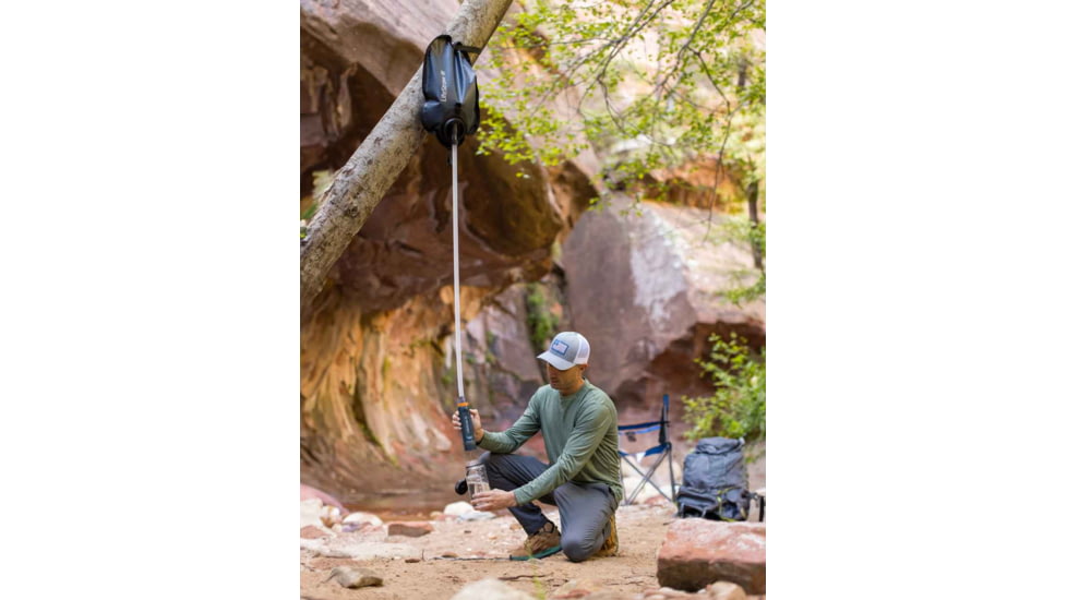 LifeStraw Peak Series Large Capacity Gravity Water Purifier System, Mountain Blue, 8 Liter, LSPSPU8BWW