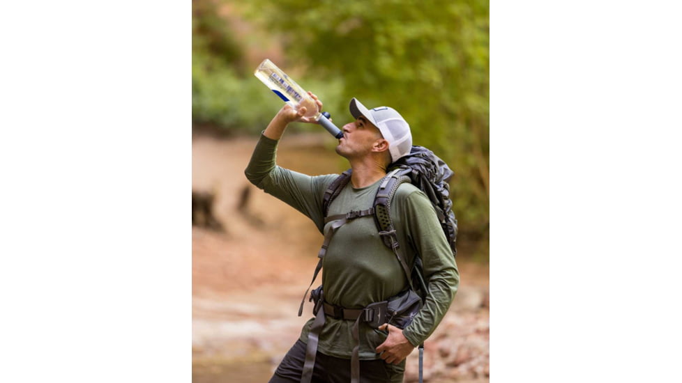 LifeStraw Peak Series Solo Water Filter, Mountain Blue, LSPSSOLBWW