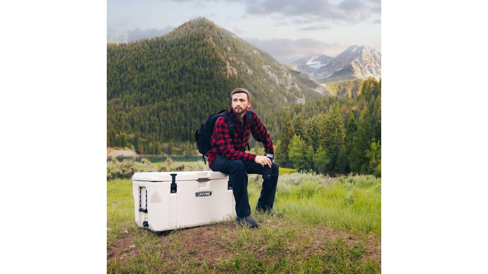 Lifetime Products 115 Quart High Performance Cooler, Khaki/Black, 91000