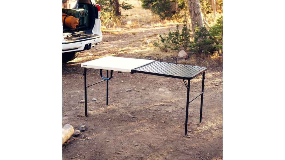 Lifetime Products 5-ft Fold-in-Half Camping Table, White, 280875