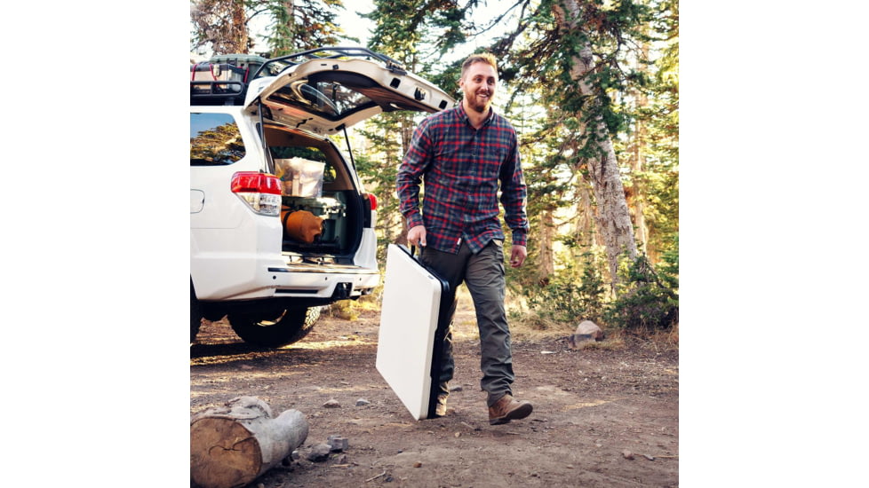 Lifetime Products 5-ft Fold-in-Half Camping Table, White, 280875