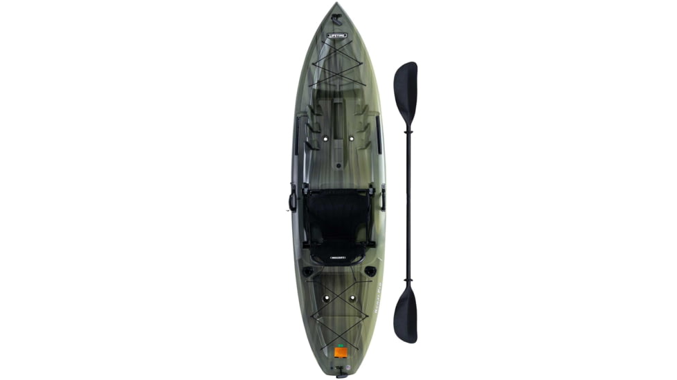 Lifetime Products Kenai Pro Angler 100 Fishing Kayak w/Paddle, Moss Fusion, 91149