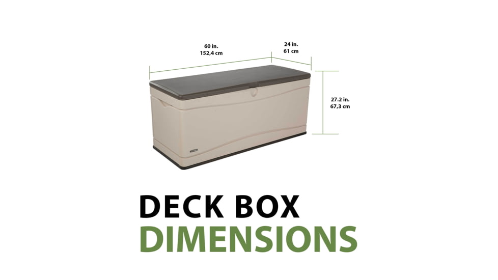 Lifetime Products 130 Gallon Outdoor Storage Deck Box