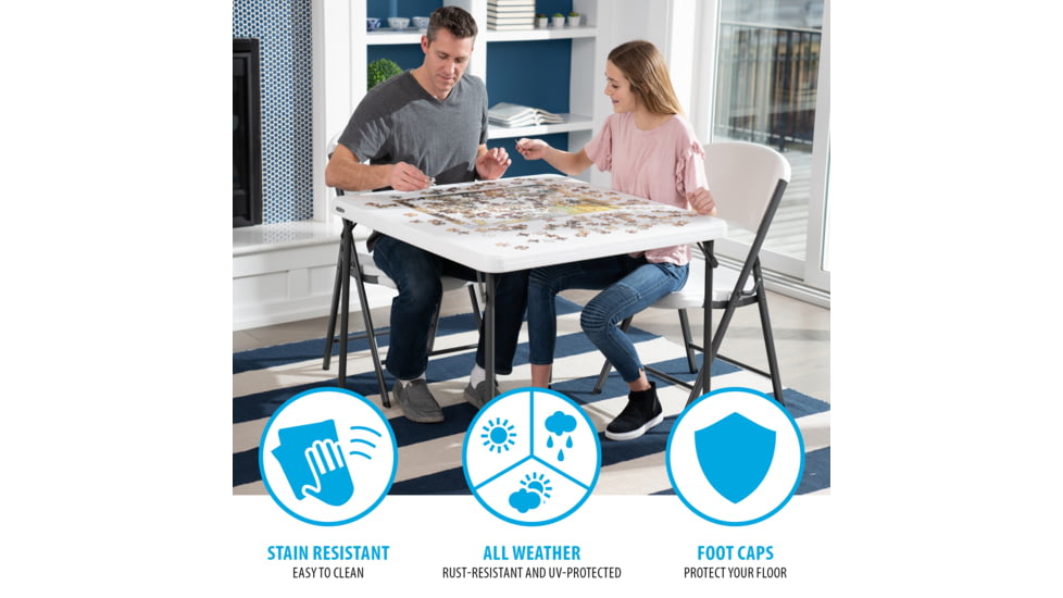 Lifetime Products 37 inch Square Commercial Grade Table