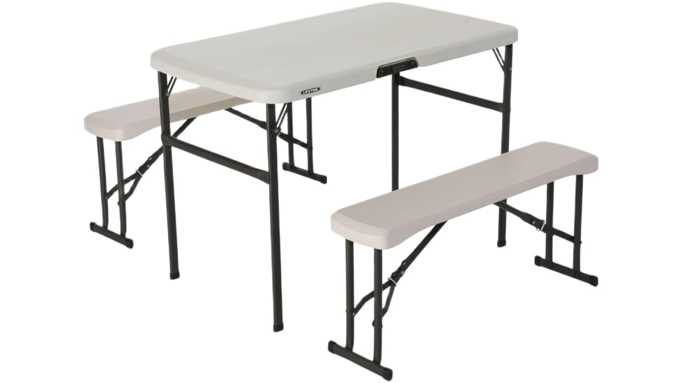 Lifetime Products Folding Picnic Table with Benches
