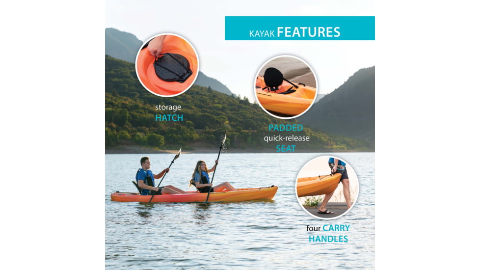 Lifetime Products Spitfire 12T Tandem Sit-On-Top Kayak w/Paddles