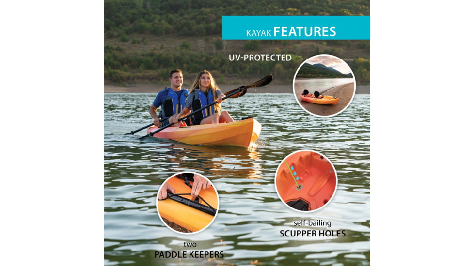 Lifetime Products Spitfire 12T Tandem Sit-On-Top Kayak w/Paddles