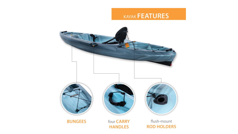 Lifetime Products Stealth 110 Sit-On-Top Kayak w/Paddle