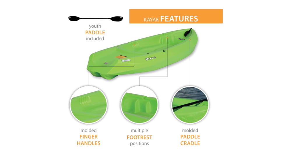 Lifetime Products Wave 60 Sit-On-Top Youth Kayak w/Paddle