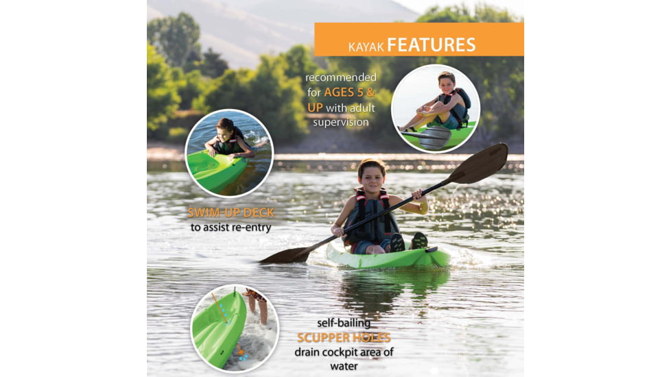 Lifetime Products Wave 60 Sit-On-Top Youth Kayak w/Paddle