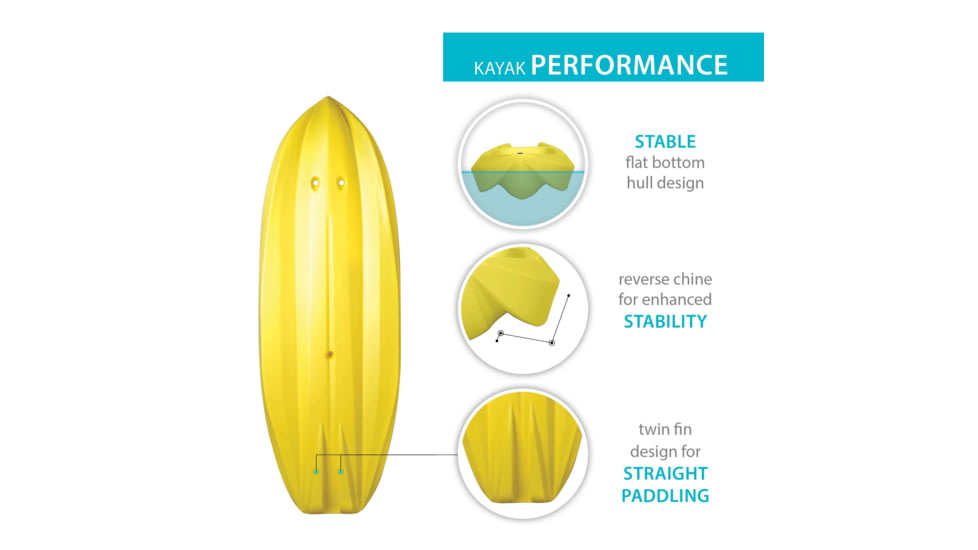 Lifetime Products Wave 60 Sit-On-Top Youth Kayak w/Paddle