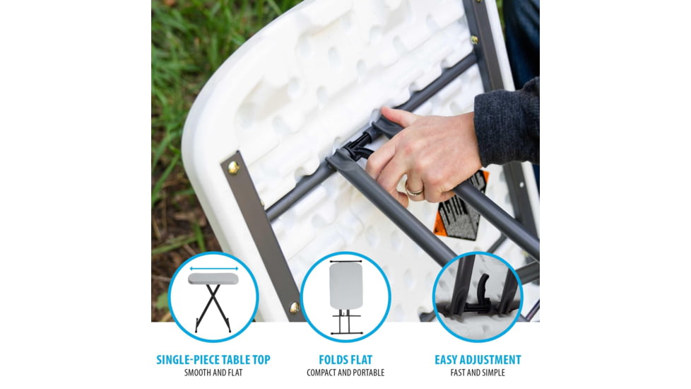 Lifetime Products Light Commercial 26-Inch Personal Table, White, 80251