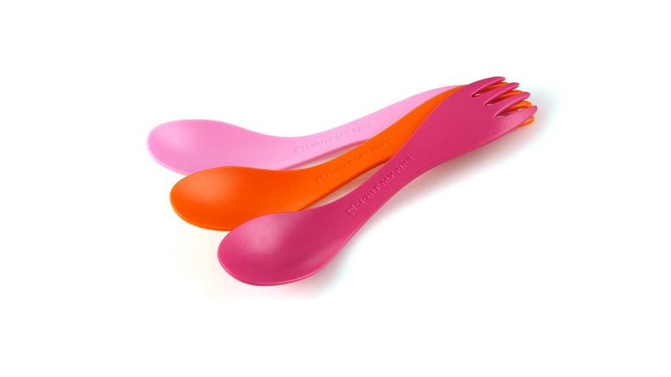 Light My Fire Spork Little 3-Pack-Fuchsia / Orange / Pink