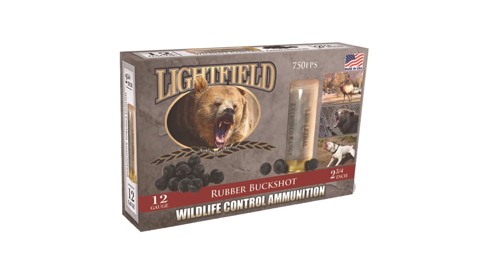 Lightfield Ammunition Lightfield 12ga 2.75'' Rubber Buckshot 21-balls 5-pk