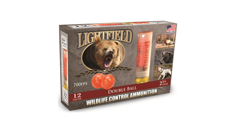 Lightfield Ammunition Lightfield 12ga 2.75'' W/2 Rubber Balls 5-pack