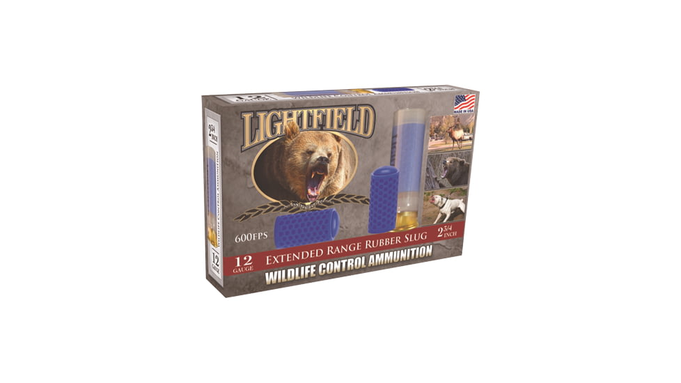 Lightfield Ammunition Lightfield 12ga 2.75'' X-range Rubber Slug 5-pack