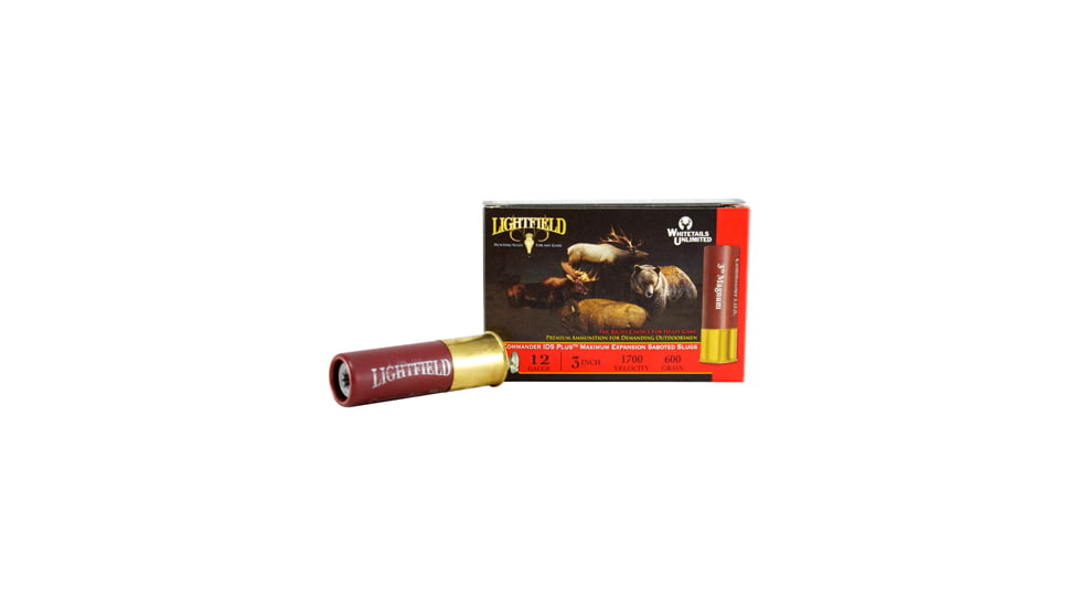 Lightfield Ammunition Lightfield Slugs 12ga 3'' Commander Ids Plus 5 Pack