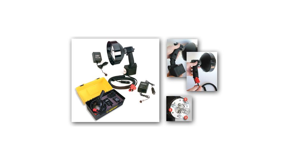 Lightforce Enforcer 170Mm Hand Held With Battery Pack ENFPACKUS