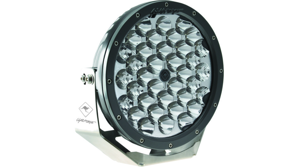 Lightforce Performance Lighting LED Driving Round 215mm 108w 10, 36v 36/3w LED, Spot, Box Pack, Black, Medium LE027