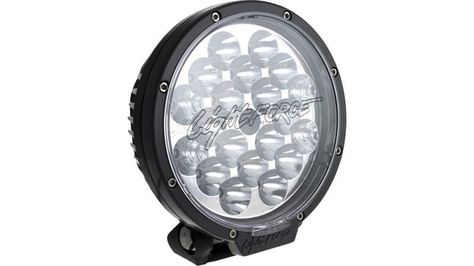 Lightforce Performance Lighting LED Driving Round 180MM 60W 10, 36V 20/3W LED, Box Pack, Black, Medium CBLED180SD-R