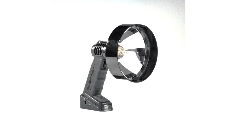 Lightforce Performance Lighting ENFORCER HALOGEN 140mm 75w Handheld light alligator - cig plug connection, Black EF140CC