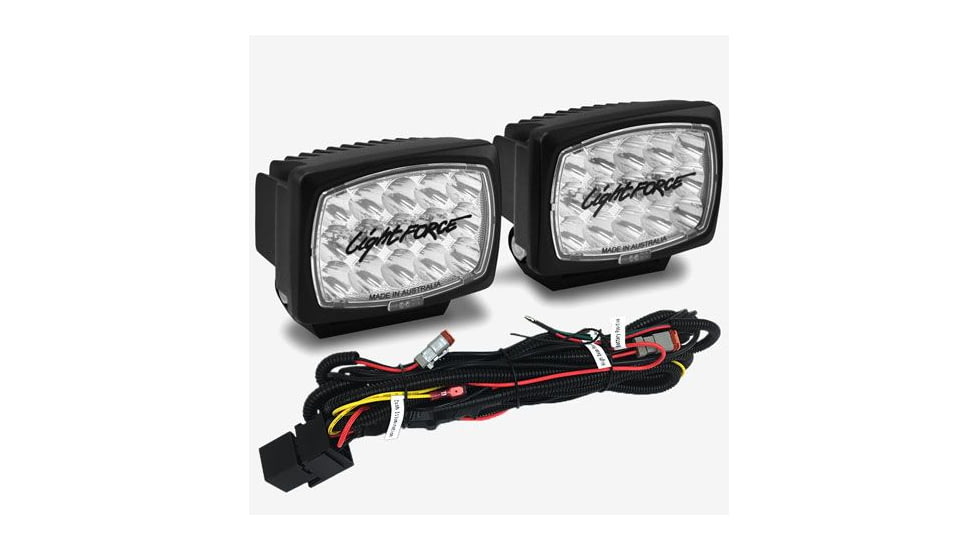 Lightforce Performance Lighting Striker LED Driving Lights pair inc. harness, DLSTRIKERLEDPK