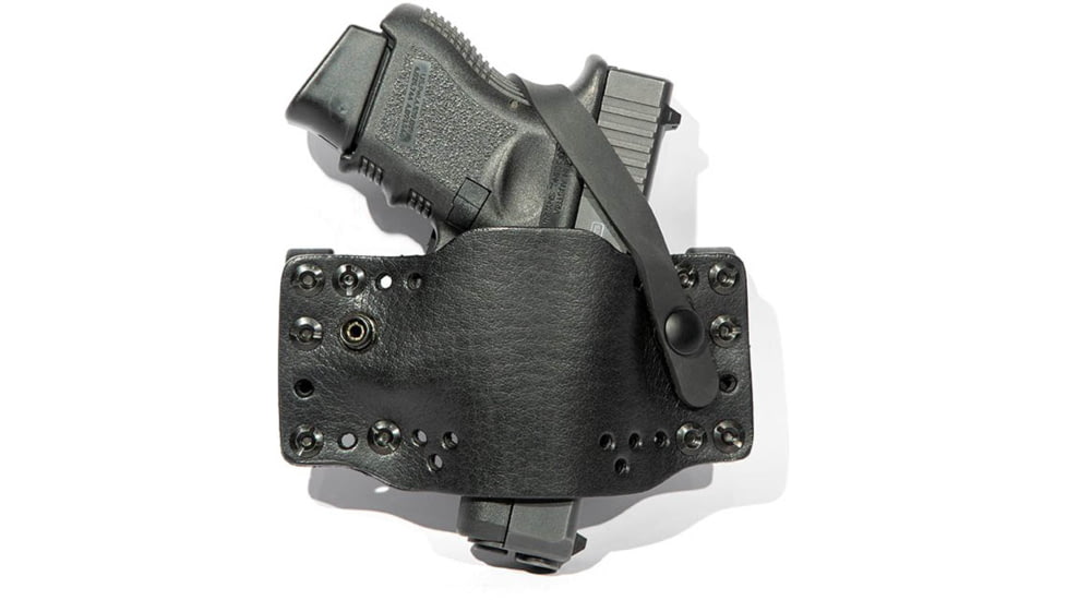 Limbsaver CrossTech Leather Holster w/ Strap, Clip-On, Black, 12563