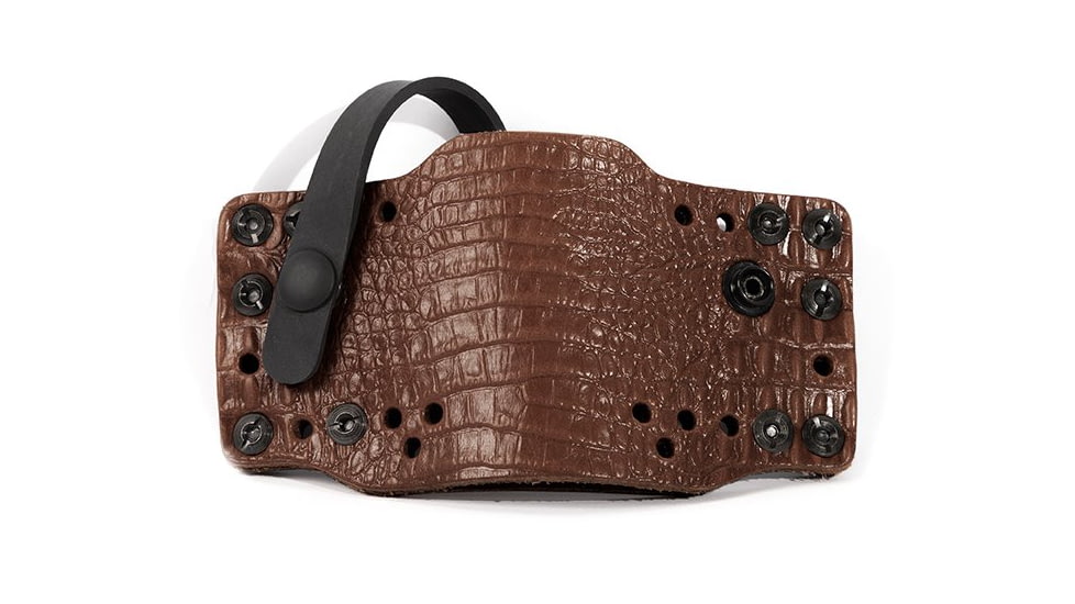 Limbsaver Cross-Tech Clip-On Leather Holster, w/Strap, Dark Brown, 12524