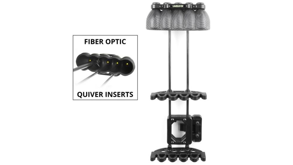 Limbsaver Silent Quiver 1 Pc w/Fiber Optic, Carbon 4242