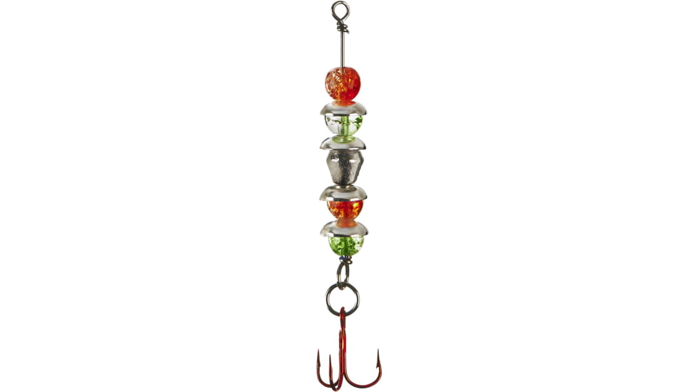 Lindy ICE Wally Talker 1/8oz Orange/Green w/Red #10 Hook, LWTKS60