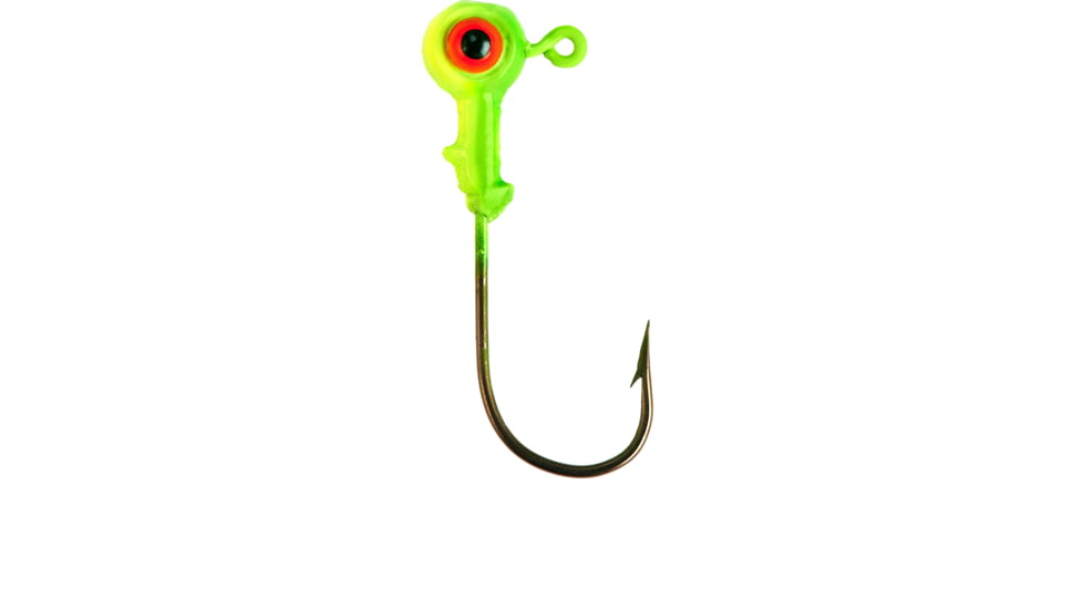 Lindy Jig, 1/16 oz Chartreuse Green/Chartreuse Yellow 8/Pack, LJG239