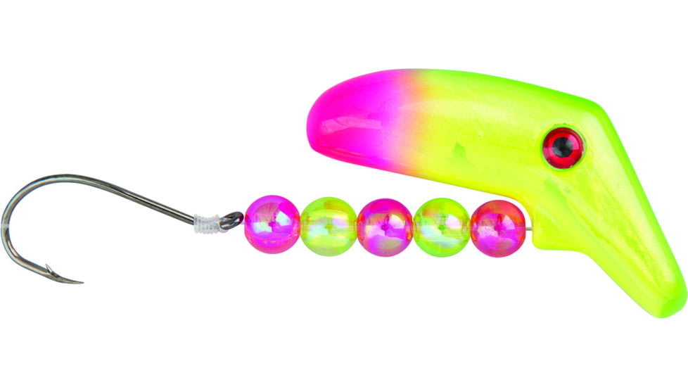 Lindy Lil Guy Fishing Rig With 36in 14 Lb Fluorocarbon Leader, Floating, Aunt Creepy, 2in, LLG220