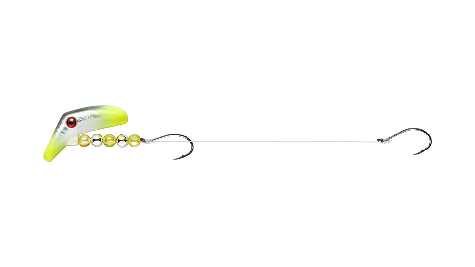 Lindy Lil Guy Fishing Rig With 36in 14 Lb Fluorocarbon Leader, Floating, Coward, 1in, LLG123