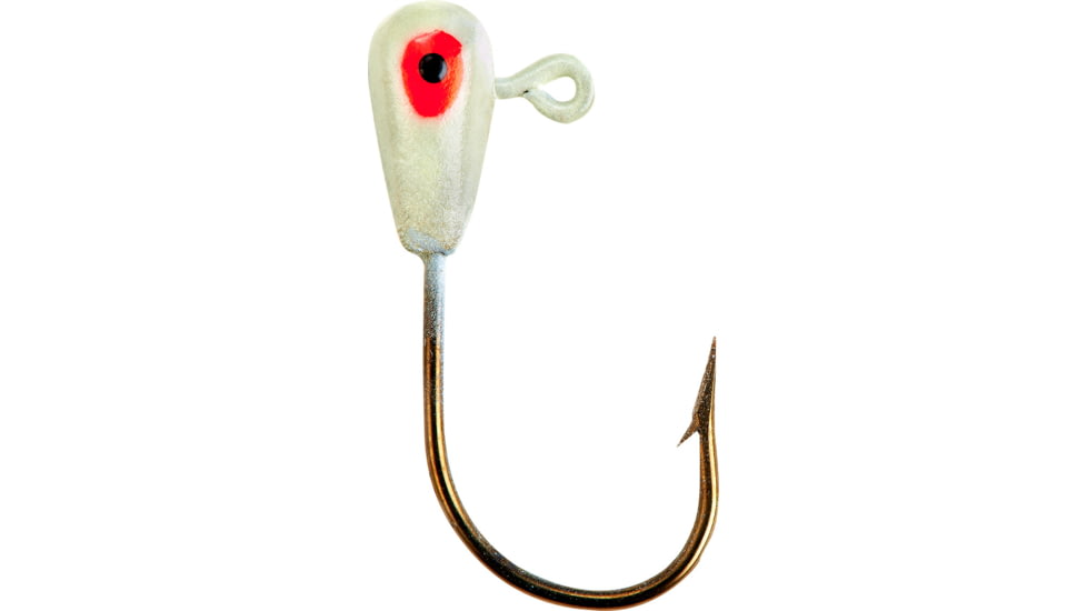 Lindy Live Bait Jig, 1/16 oz, Glow, 8/Pack, LLBJ237