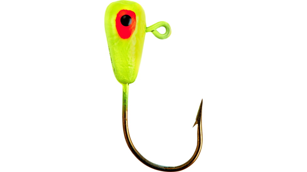 Lindy Live Bait Jig, Chartreuse Yellow, 1/8oz, 7 per Pack, LLBJ312