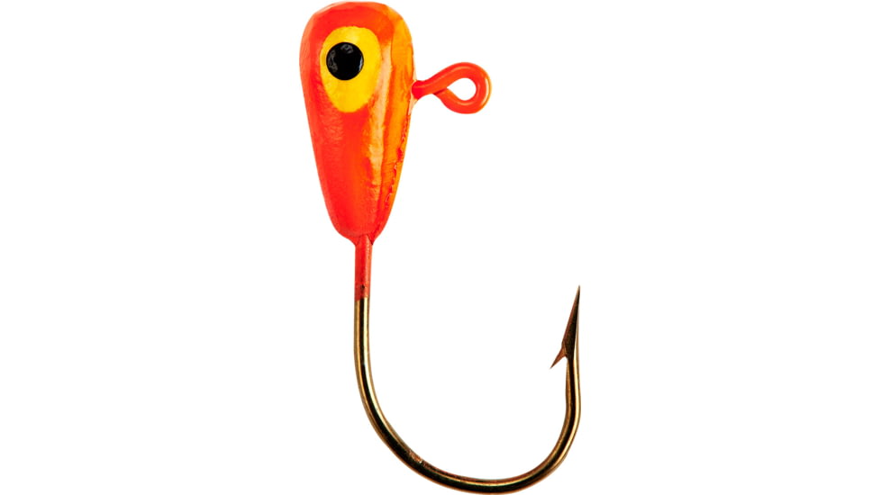 Lindy Live Bait Jig, Flo Orange, 1/8oz, 7 per Pack, LLBJ306