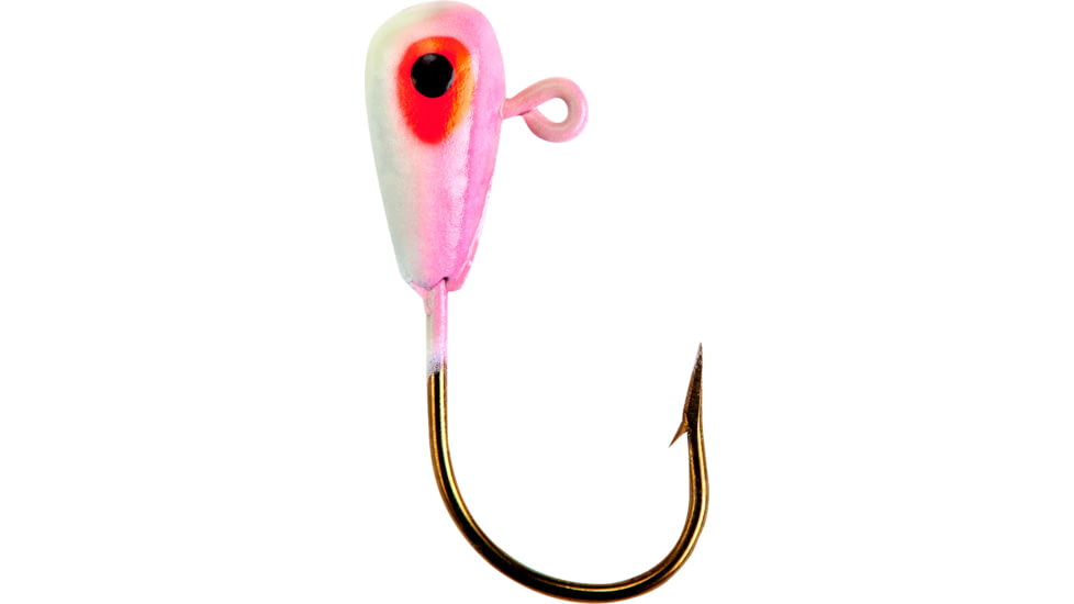 Lindy Live Bait Jig, Pink Glow, 1/8oz, 7 per Pack, LLBJ331