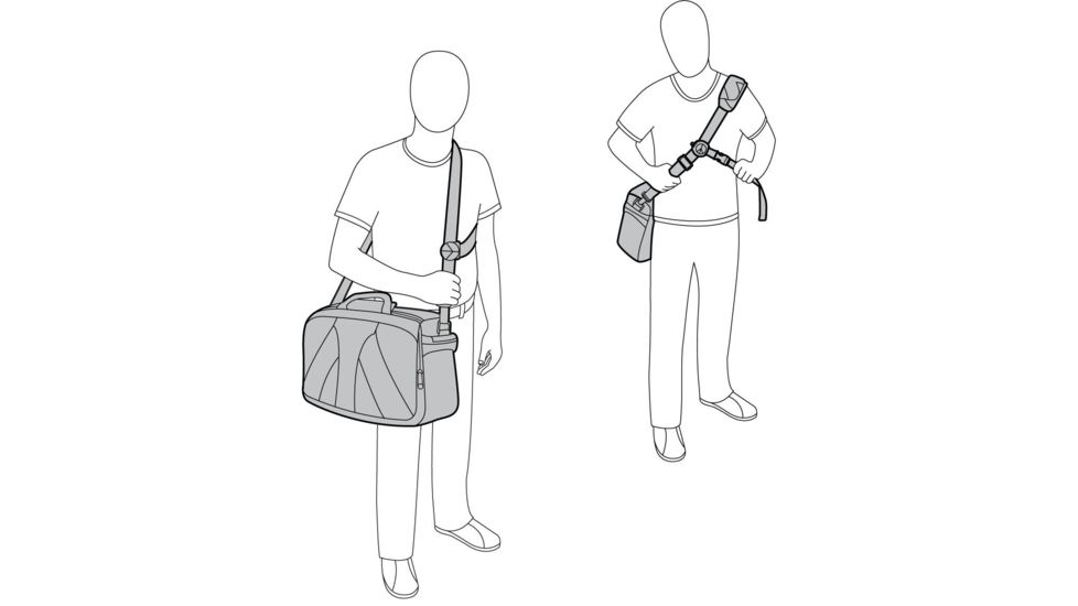 Manfrotto Lino Pro V Messenger Bag Strap Configurations