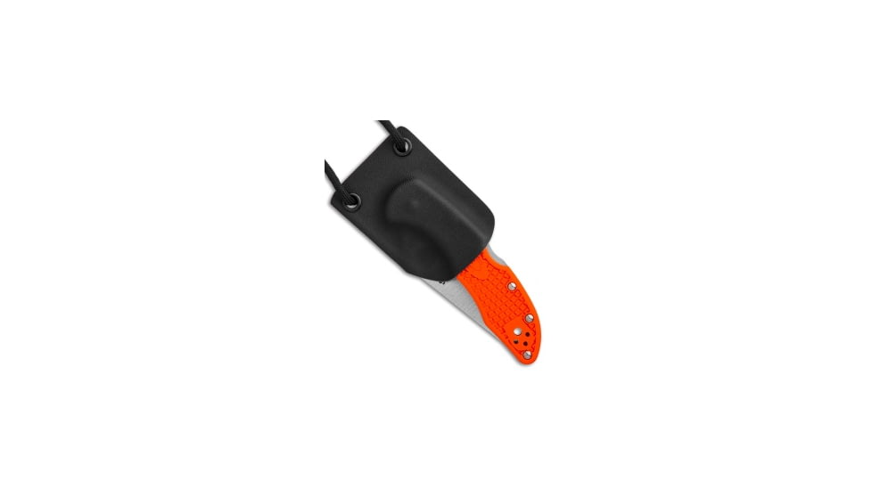 Linos Kydex Neck Sheath for Spyderco Delica, Black, 3 inch, BHQ-87287
