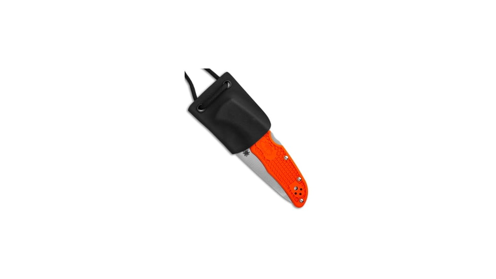 Linos Kydex Neck Sheath for Spyderco Endura, Black, 3 inch, BHQ-87286