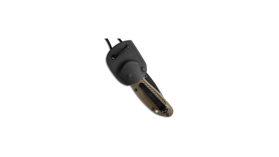 Linos Kydex Rapid Deployment Neck Sheath for Benchmade Griptilian, Black, 2 inch, BHQ-19244