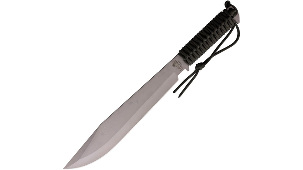 Linton Cutlery Cord Wrapped Machete w/o Sheath, 18in Overall, 12in Matte Stainless Blade, Green Cord Wrapped Handle, No Sheath, L90007ANS NO SHEATH
